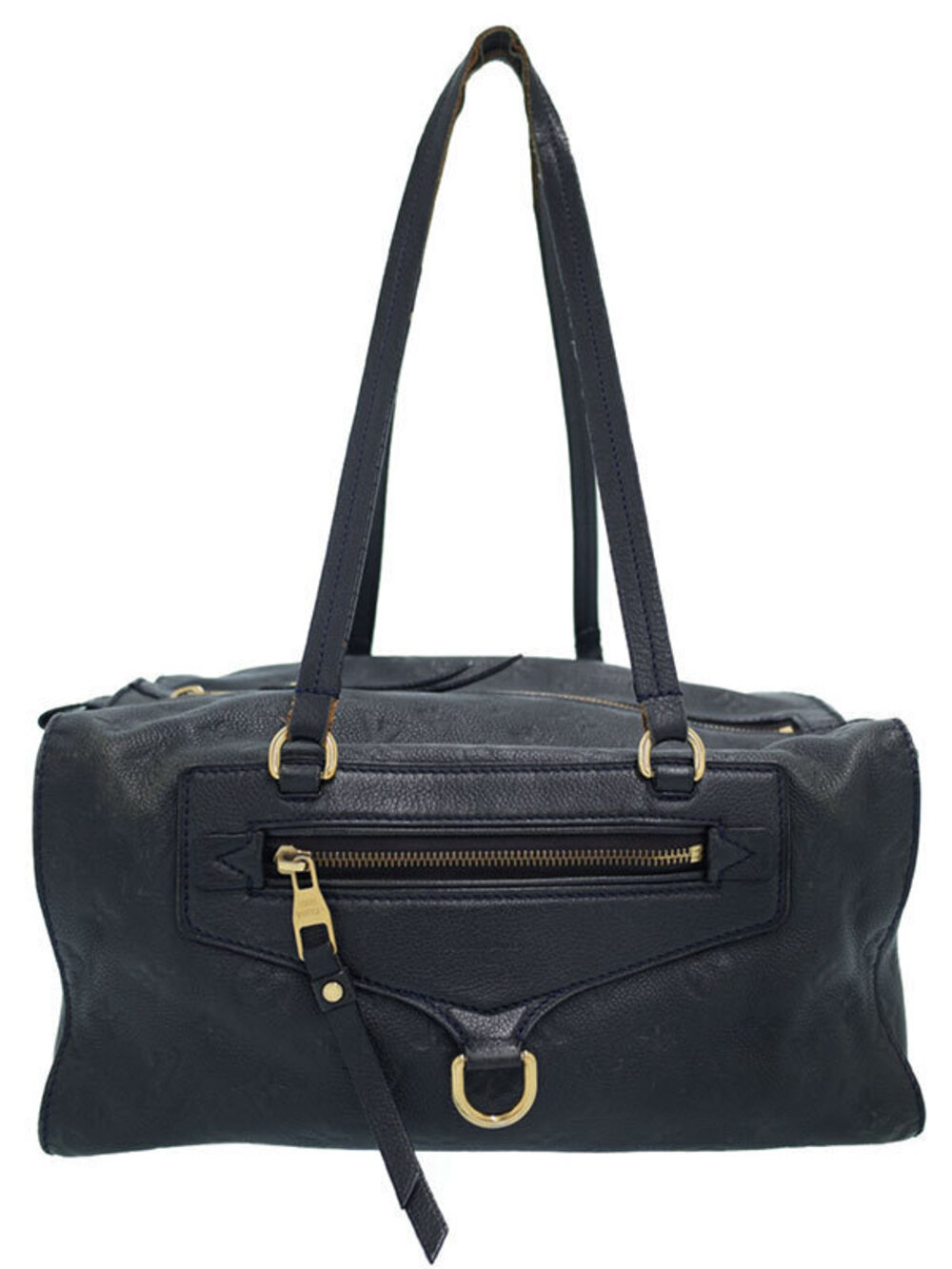 Louis Vuitton Monogram Empreinte Inspire Shoulder Bag Leather Blue Black